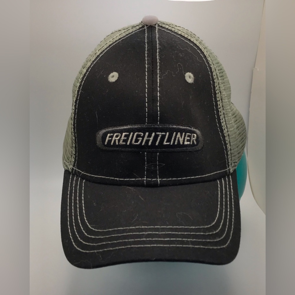 Coolest Freightliner Trucker Baseball Hat Cap like New condition black Grey